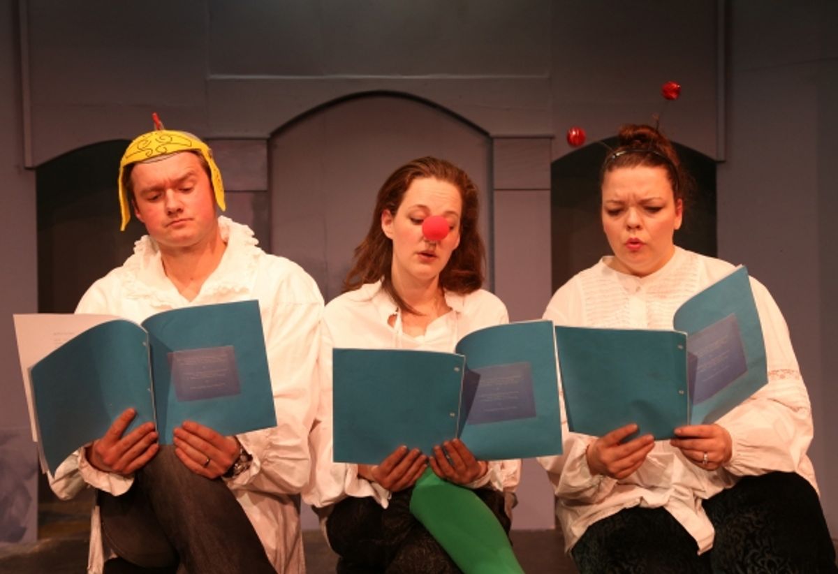 The cast of THE COMPLETE WORKS OF WILLIAM SHAKESPEARE (ABRIDGED!) at 