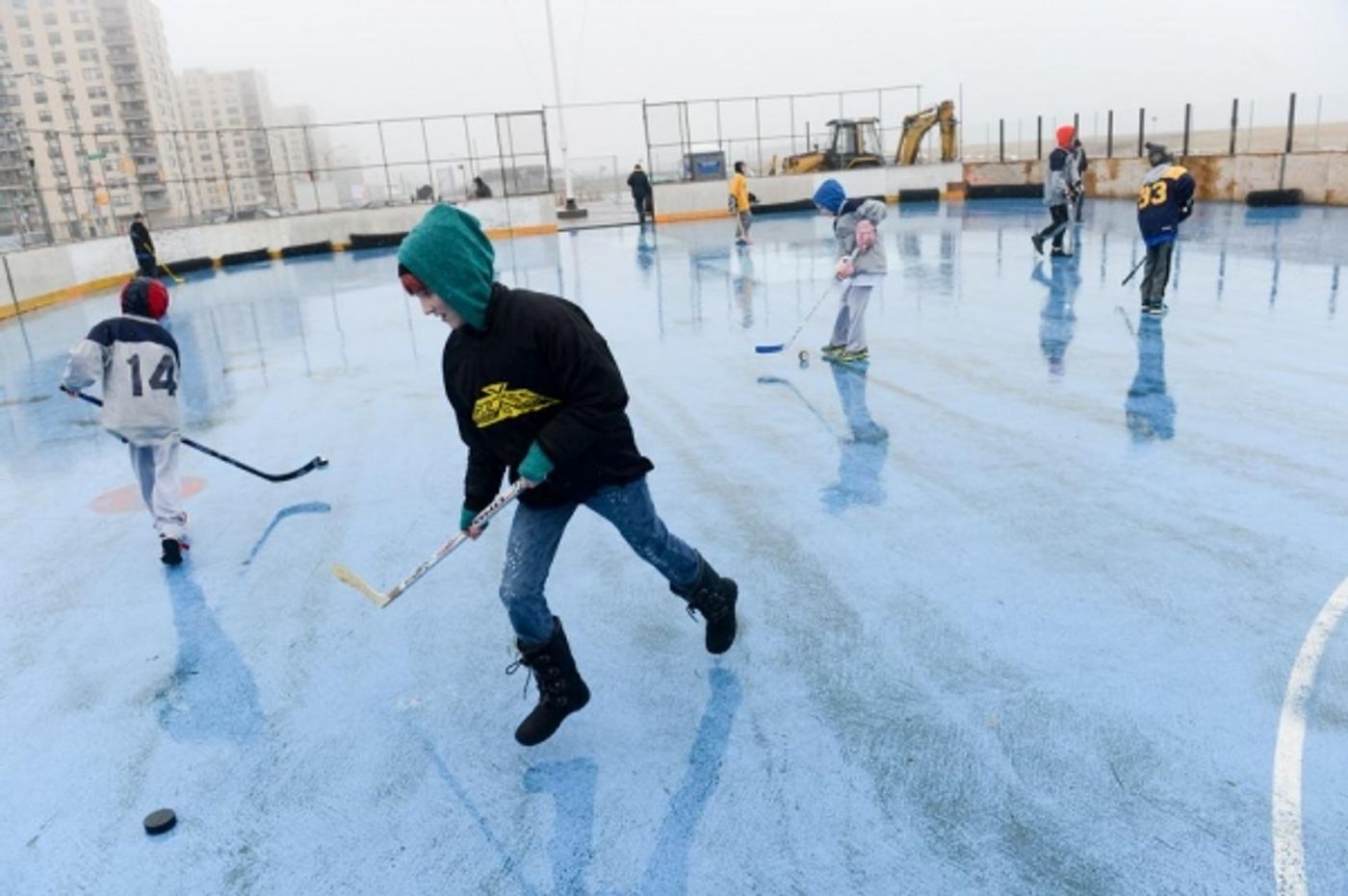 Photo Flash: NYC Parks Breaks Ground on Renovations to Rockaway Beach Roller Hockey Rink Photo Flash: NYC Parks Breaks Ground on Renovations to Rockaway Beach Roller Hockey Rink Image