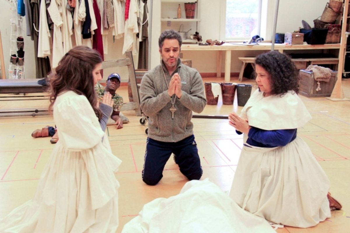 Maria Failla (Antonia), Sidney DuPont (Paco), MartÃ­n SolÃ¡ (Padre), and
Rayanne Gonzales (Housekeeper) at 