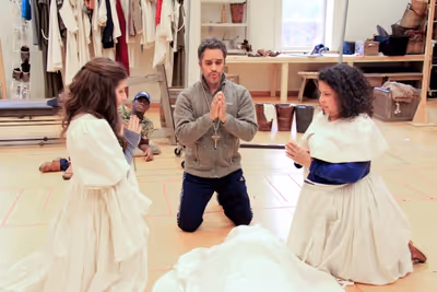 Maria Failla (Antonia), Sidney DuPont (Paco), MartÃ­n SolÃ¡ (Padre), and
Rayanne  Photo