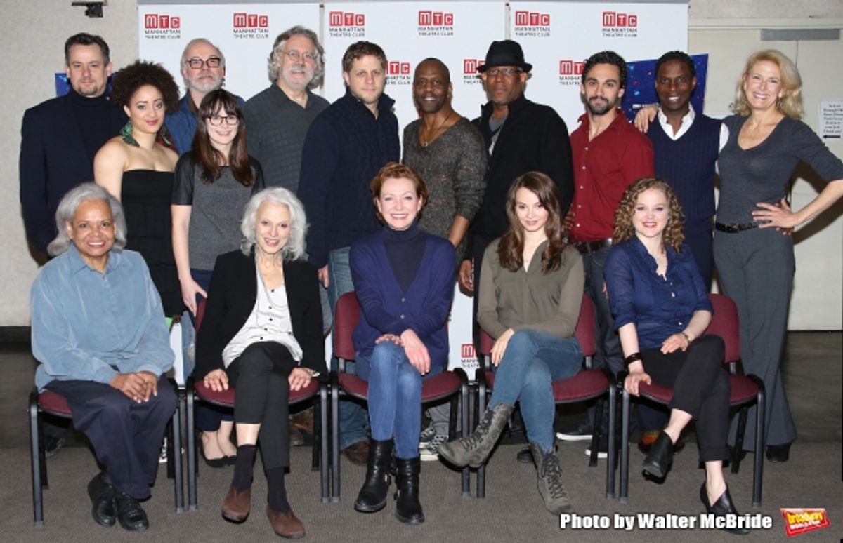 (1st row) Venida Evans, Judith Roberts, Julie White, Carolyn Braver and Caroline Neff (2nd row) Joe Forbich, Toni Martin, Ken Marks, Scott Jaeck, Joe Tippett, K. Todd Freeman, Tim Edward Rhoze, Todd d'Amour, Sekou Laidlow and Leslie Hendrix  at 