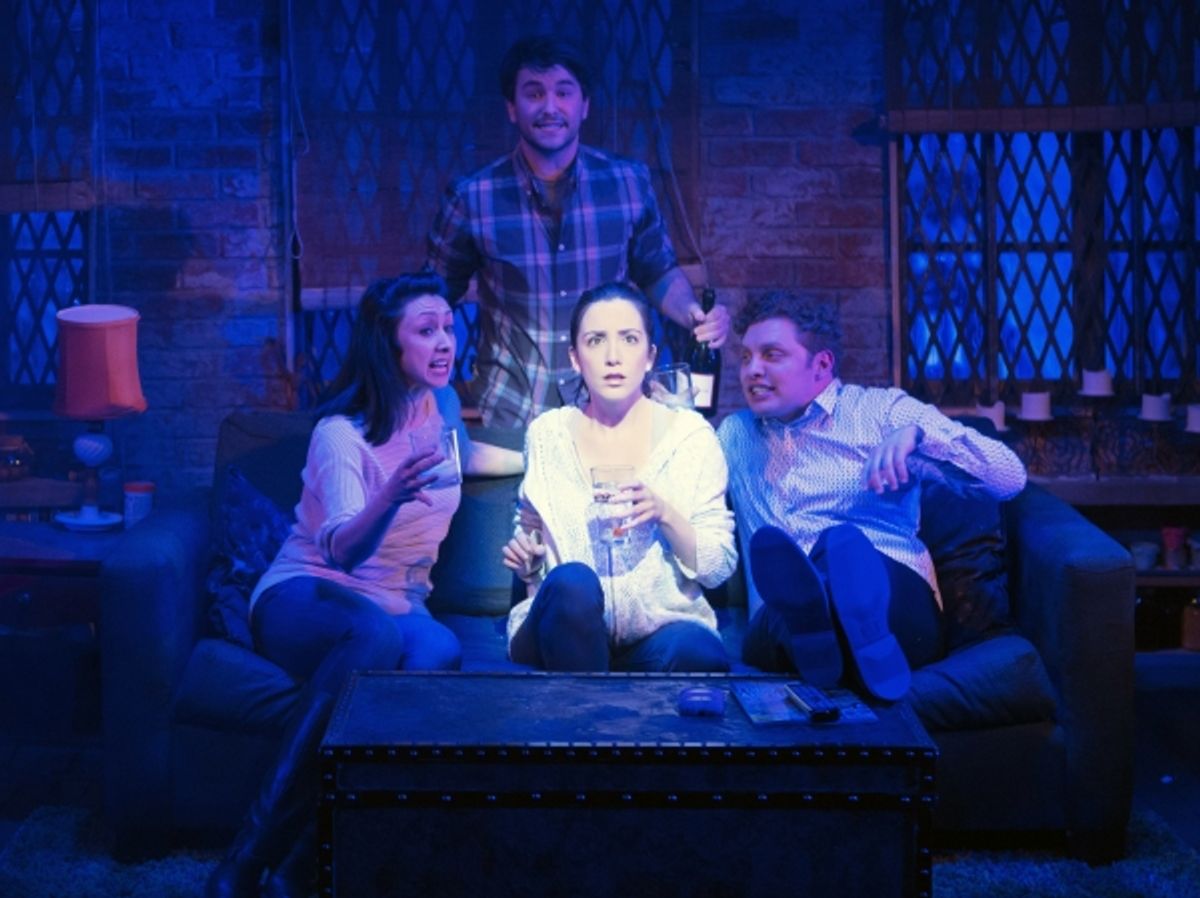 Natascia Diaz (Adrienne), Alex Brightman (Jonah), Jessica Hershberg (Charlie) and Joshua Morgan (Steven) at 