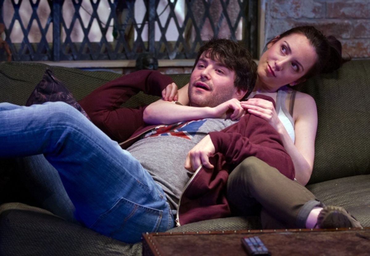 Alex Brightman (Jonah) and Jessica Hershberg  at 