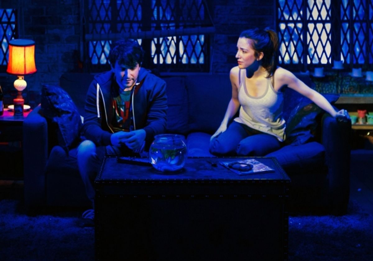 Alex Brightman (Jonah) and Jessica Hershberg  at 