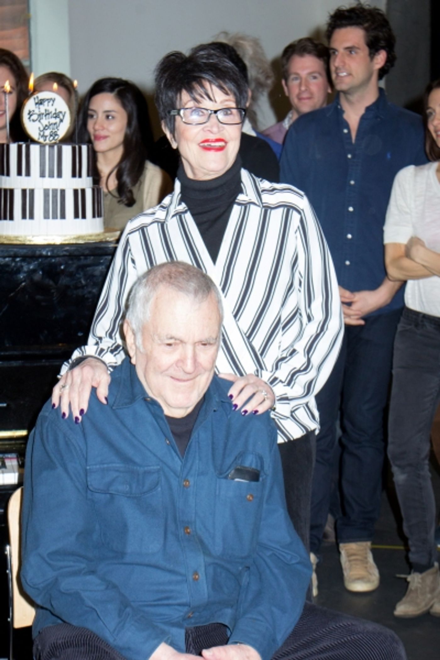 Photo Coverage: John Kander Celebrates 88th Birthday With the Cast of THE VISIT  Image