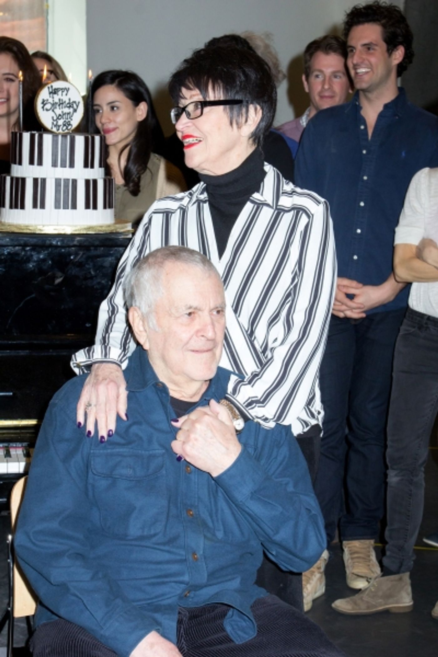 Photo Coverage: John Kander Celebrates 88th Birthday With the Cast of THE VISIT  Image