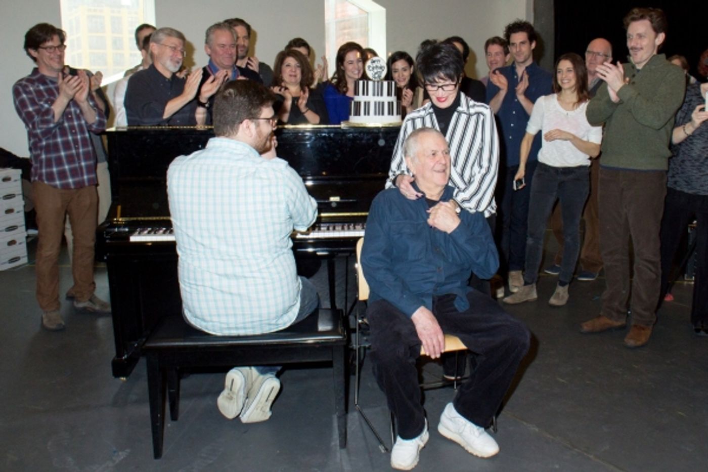 Photo Coverage: John Kander Celebrates 88th Birthday With the Cast of THE VISIT  Image