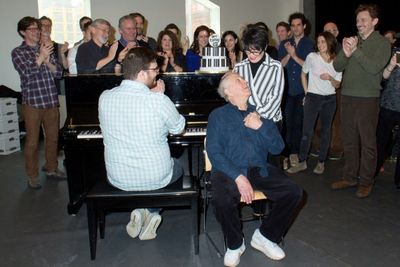John Kander, Chita Rivera and the cast of THE VISIT Photo