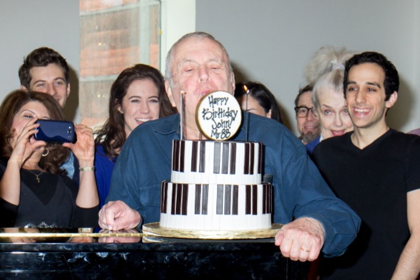 Photo Coverage: John Kander Celebrates 88th Birthday With the Cast of THE VISIT  Image