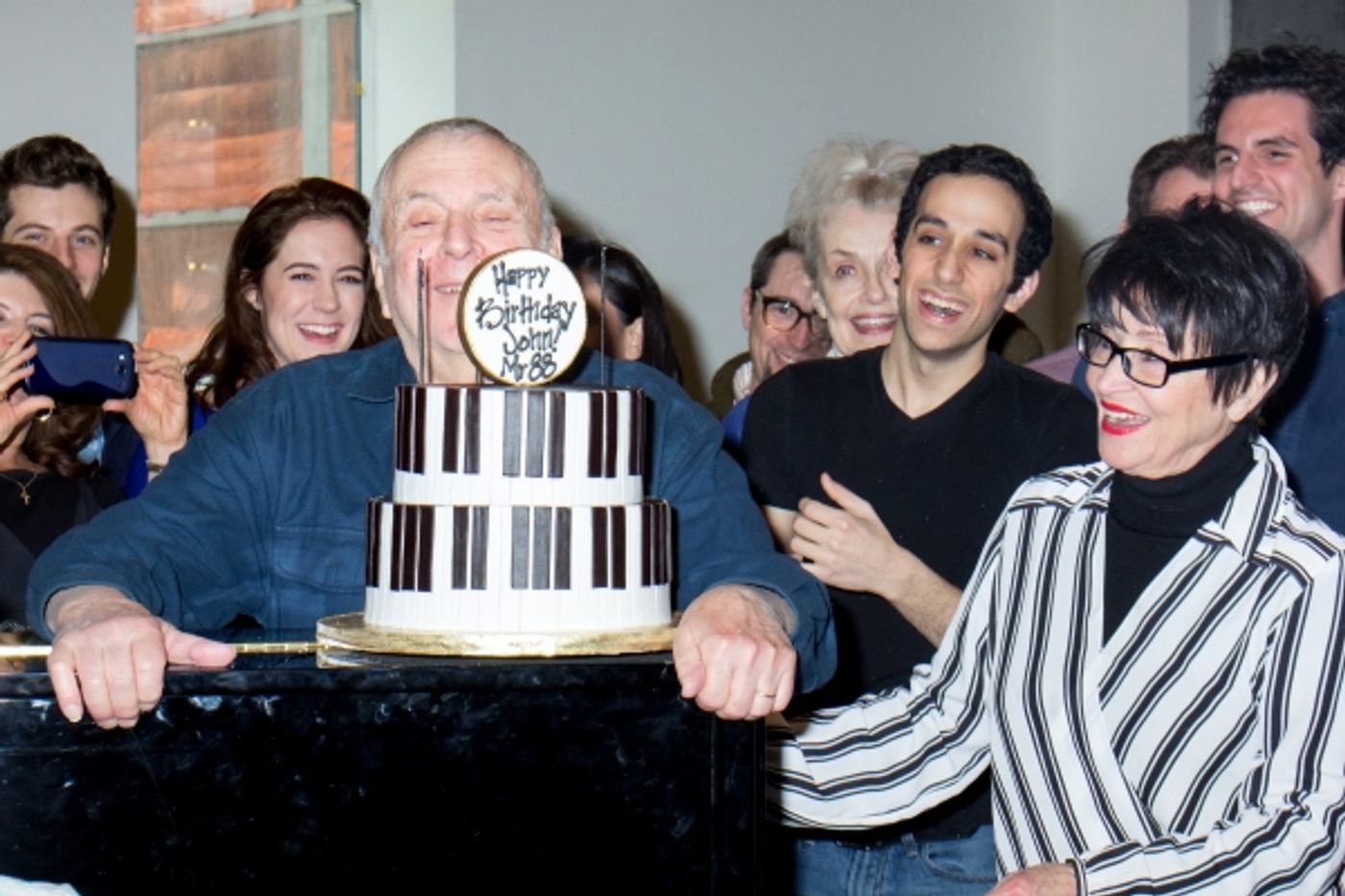 Photo Coverage: John Kander Celebrates 88th Birthday With the Cast of THE VISIT  Image