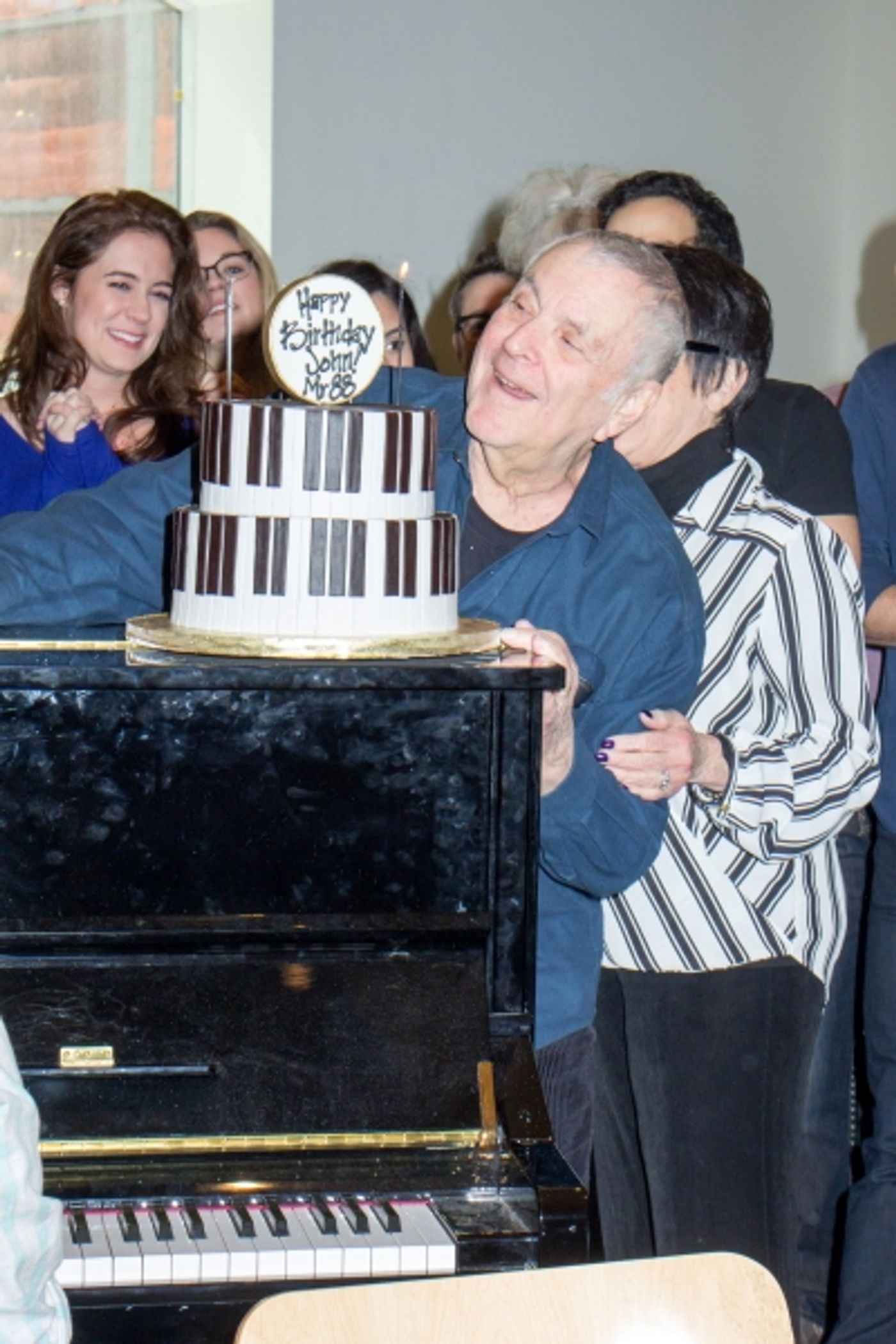Photo Coverage: John Kander Celebrates 88th Birthday With the Cast of THE VISIT  Image