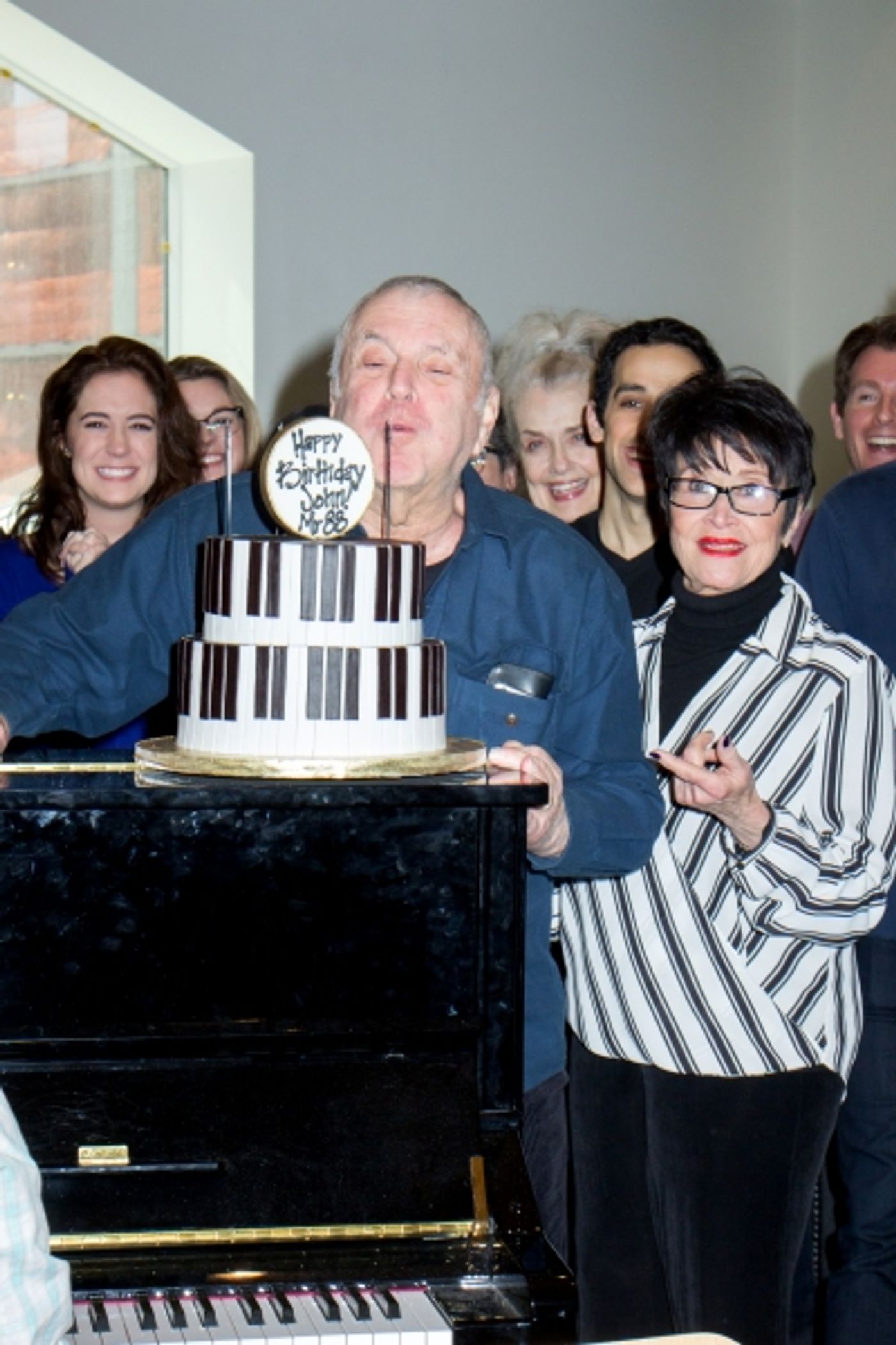 Photo Coverage: John Kander Celebrates 88th Birthday With the Cast of THE VISIT  Image
