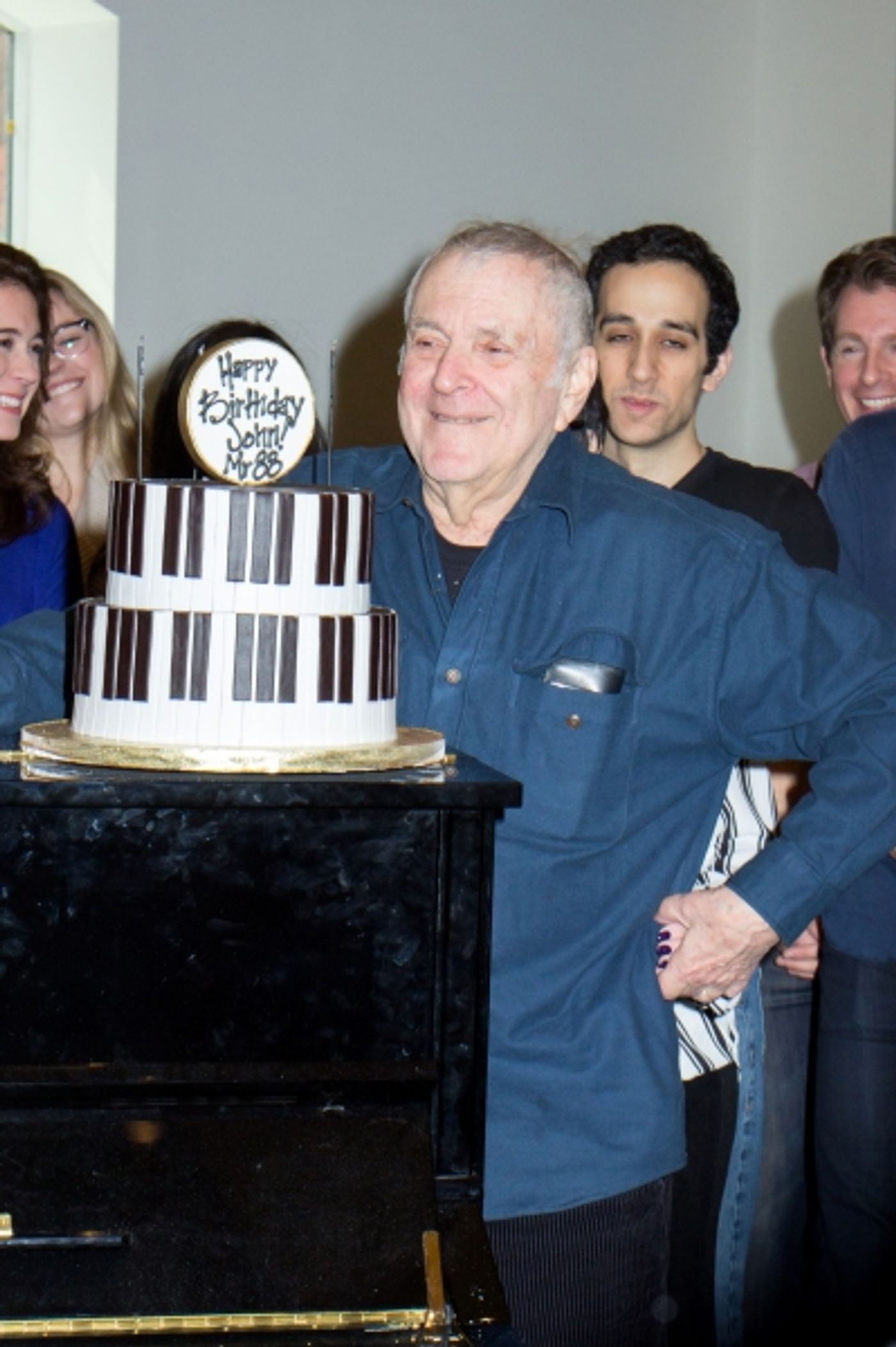 Photo Coverage: John Kander Celebrates 88th Birthday With the Cast of THE VISIT  Image