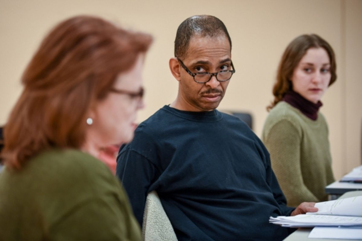 Michael Gaines (center) at 