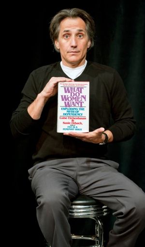 Robert Dubac in a scene from THE MALE INTELLECT: AN OXYMORON? Photo