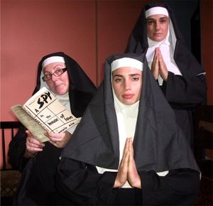 Sister Abbott (Caroline McDonnell, left), Sister Francis (Vivienne Marshall) and Sister Rosa (Jesse McGinn) are some of the unconventional nuns @ BroadwayWorld Sister Abbott (Caroline McDonnell, left), Sister Francis (Vivienne Marshall) and Sist Photo