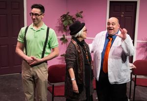 Budd (Joey Mirabile), Eyphah (Karen Lynn Gorney), Dr. Roe Wade (Peter Zachari) Photo