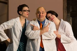 Dr. Roe Wade (Peter Zachari), Dee/Marcia (Lori Funk) Photo