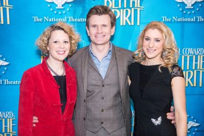 Charles Edwards is happily caught between his two stage wives, Melissa Woodbridge and Photo