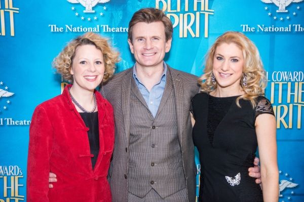 Charles Edwards is happily caught between his two stage wives, Melissa Woodbridge and Photo