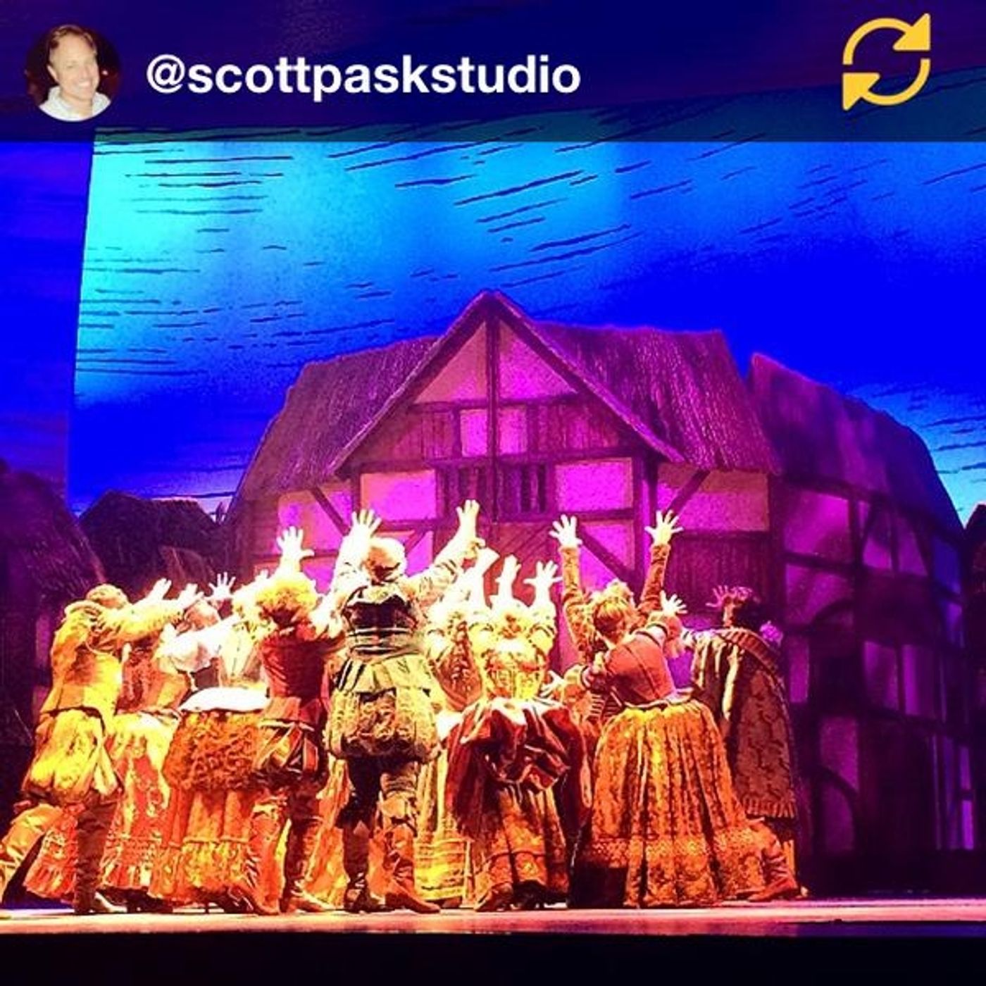 Photo Flash: SOMETHING ROTTEN! Designer Shares Dress Rehearsal Photo Photo Flash: SOMETHING ROTTEN! Designer Shares Dress Rehearsal Photo Image