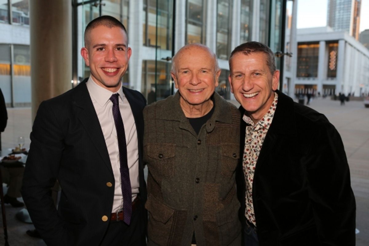 Stephen Karam, Terrence McNally, Tom Kirdahy at 