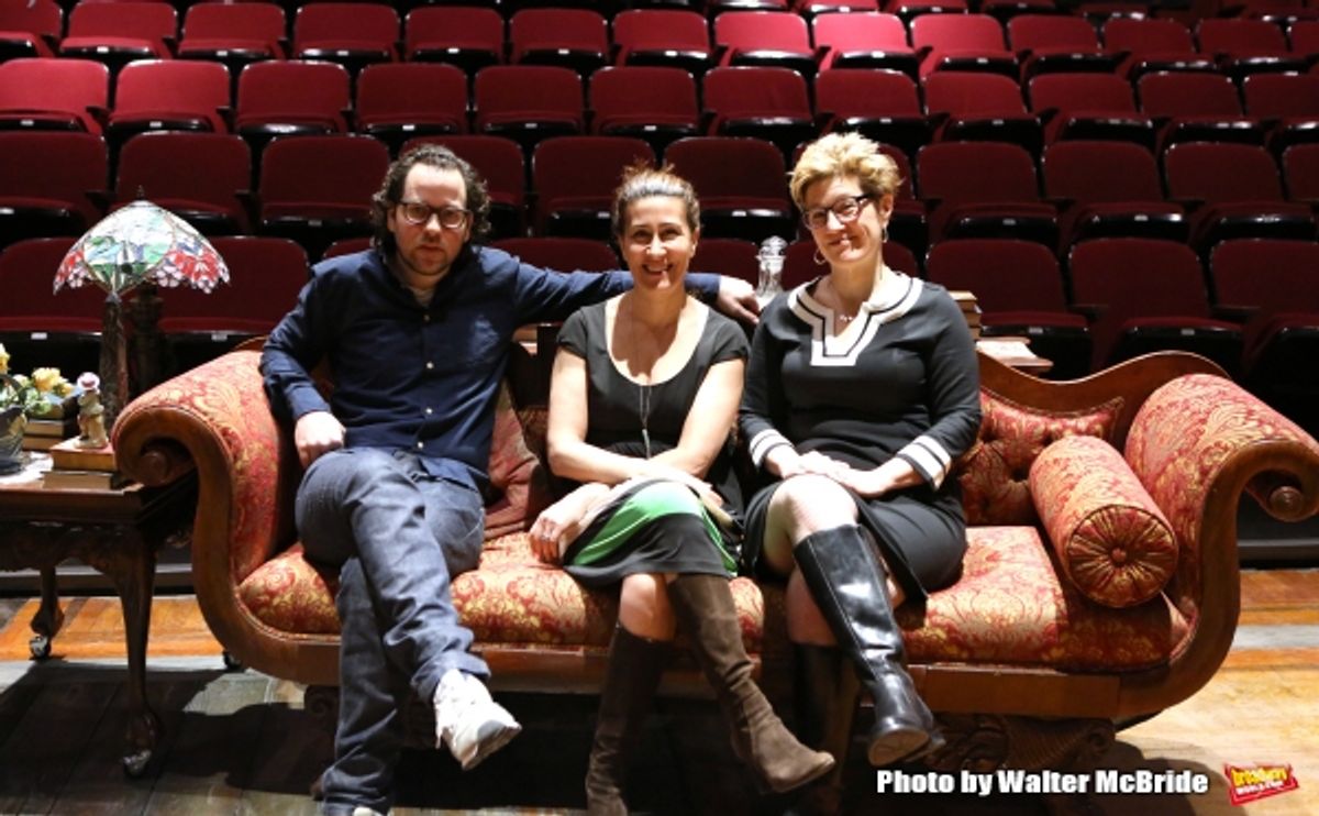 Sam Gold, Jeanine Tesori and Lisa Kron  at 