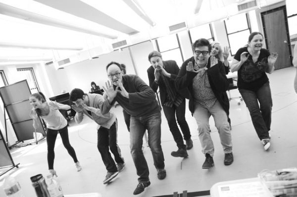 Photo Flash: In Rehearsal for World Premiere of NATIONAL PASTIME at Bucks County with Hunter Foster, Will Blum & More  Image