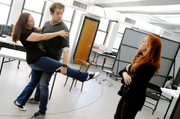 Photo Flash: In Rehearsal for World Premiere of NATIONAL PASTIME at Bucks County with Hunter Foster, Will Blum & More  Image