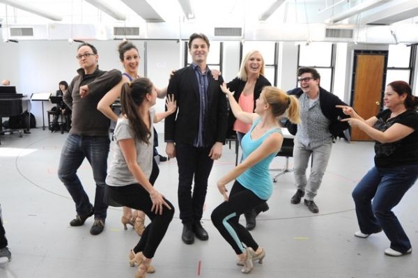 Photo Flash: In Rehearsal for World Premiere of NATIONAL PASTIME at Bucks County with Hunter Foster, Will Blum & More  Image