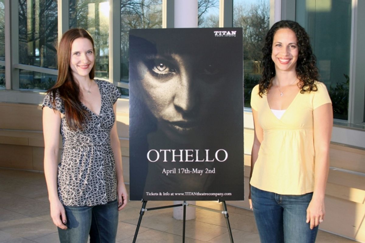  Laura Frye (Iago) & Leah Dutchin (Othello) at 