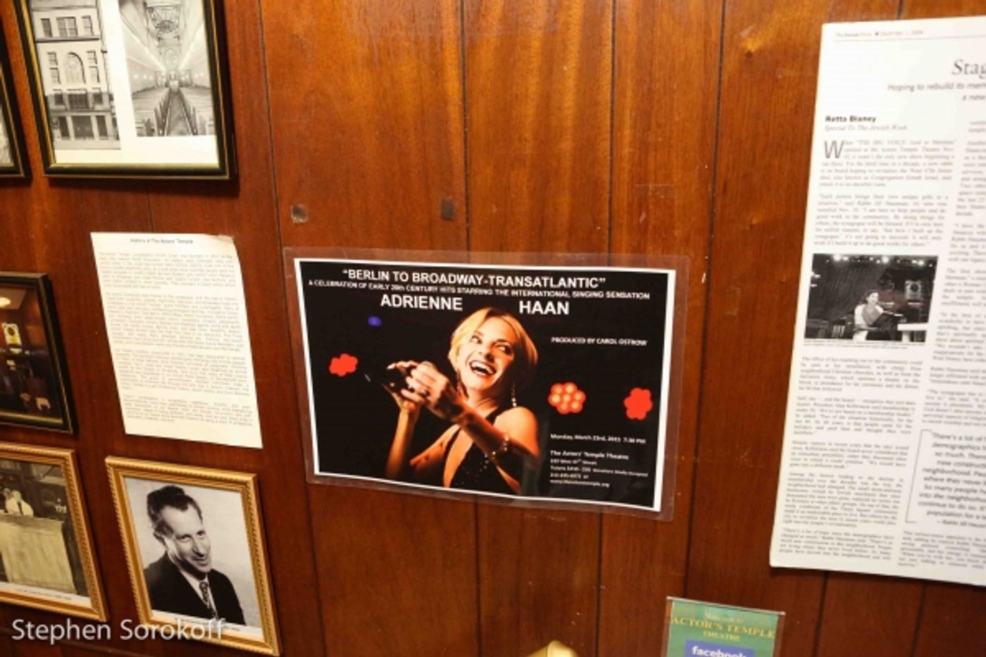 Photo Coverage: Adrienne Haan Performs FROM BERLIN TO BROADWAY at the ACTORS TEMPLE  Image