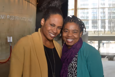 Director Kamilah Forbes and playwright Katori Hall  Photo
