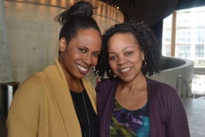 Director Kamilah Forbes and cast member Tonye Patano  Photo
