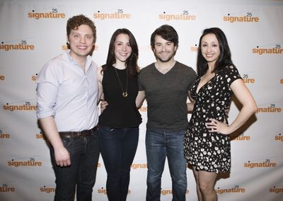 Joshua Morgan, Jessica Hershberg, Alex Brightman and Natascia Diaz Photo