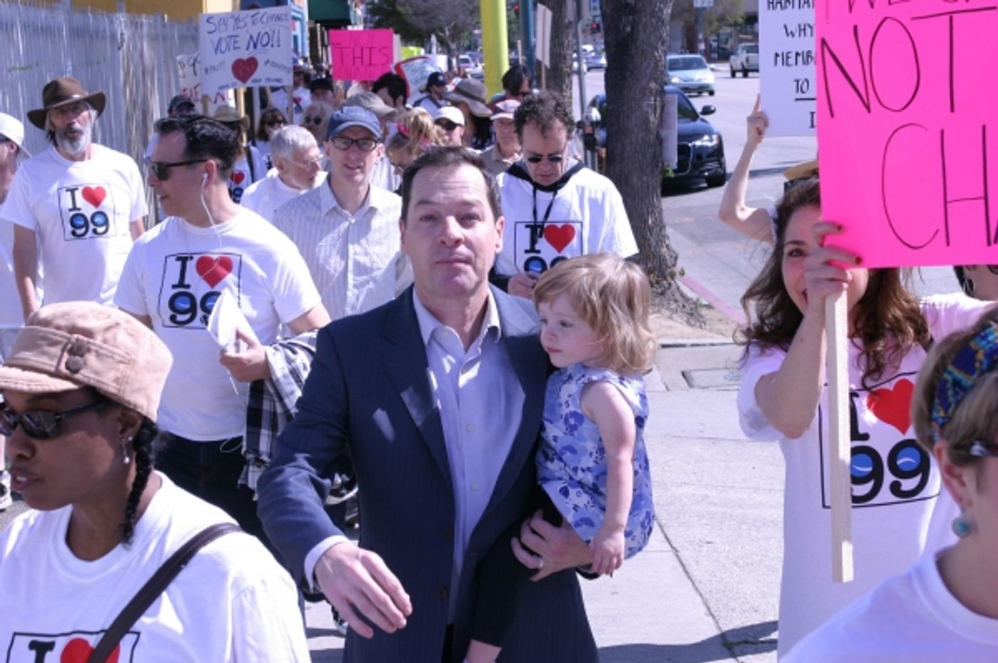 Photo Flash: French Stewart, Daisy Eagan, Frances Fisher and More at Pro-99 Rally in NoHo  Image