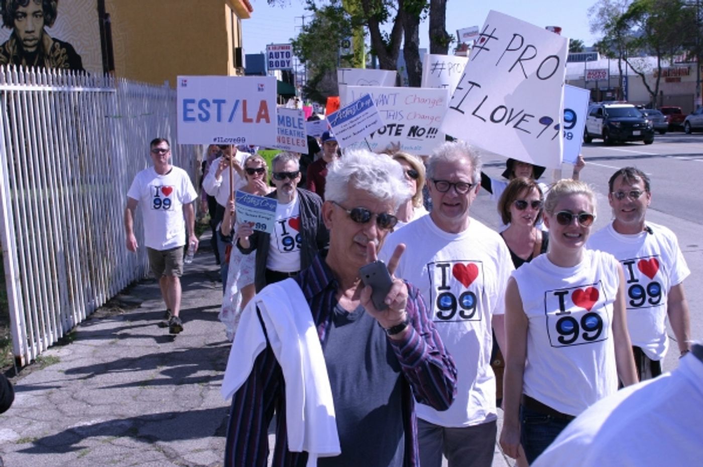 Photo Flash: French Stewart, Daisy Eagan, Frances Fisher and More at Pro-99 Rally in NoHo  Image