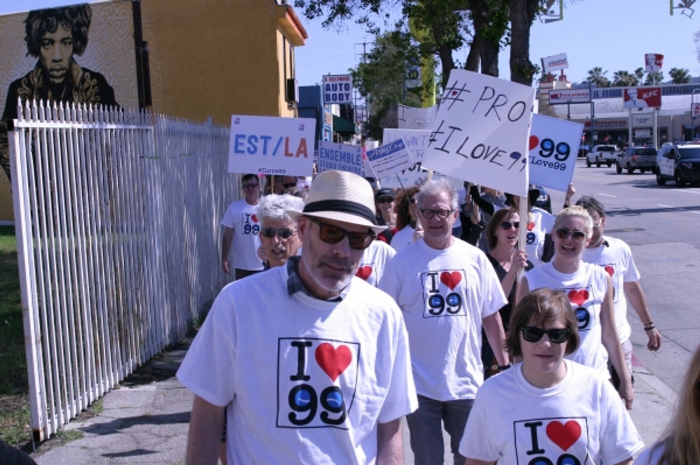 Photo Flash: French Stewart, Daisy Eagan, Frances Fisher and More at Pro-99 Rally in NoHo  Image