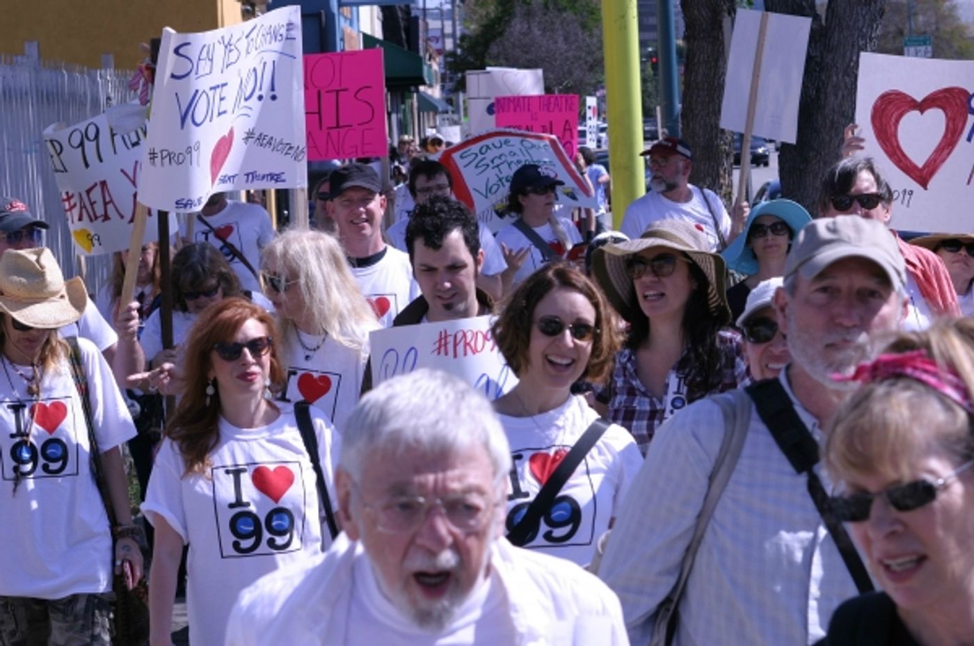 Photo Flash: French Stewart, Daisy Eagan, Frances Fisher and More at Pro-99 Rally in NoHo  Image