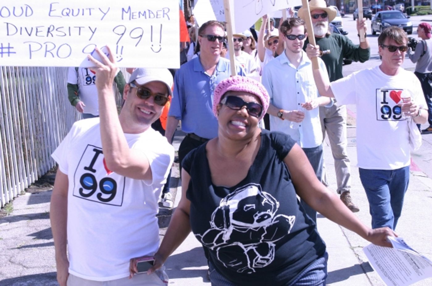 Photo Flash: French Stewart, Daisy Eagan, Frances Fisher and More at Pro-99 Rally in NoHo  Image