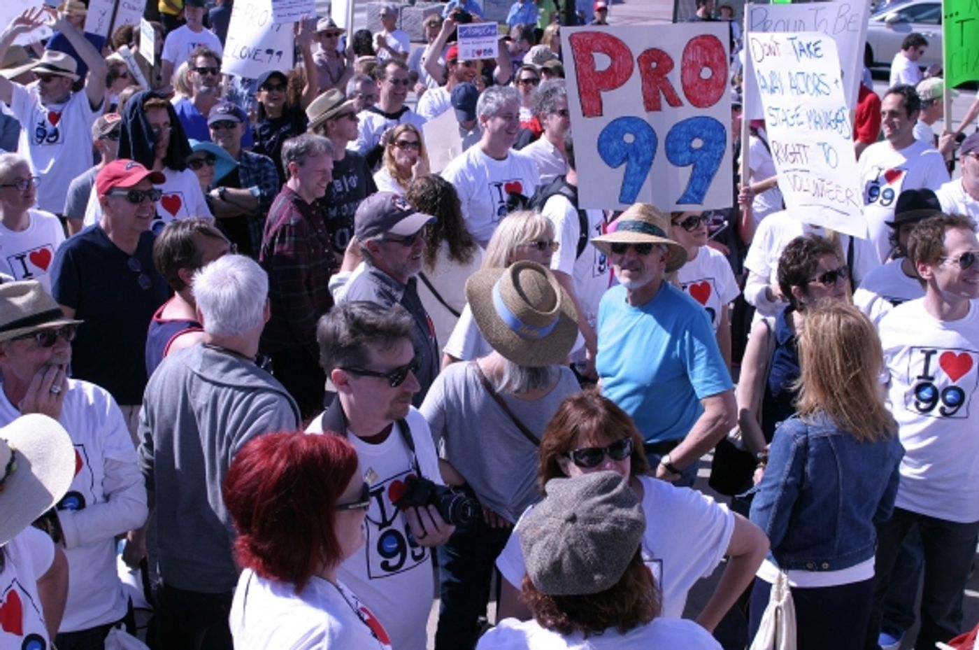 Photo Flash: French Stewart, Daisy Eagan, Frances Fisher and More at Pro-99 Rally in NoHo  Image