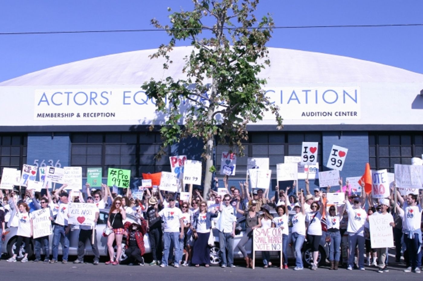 Photo Flash: French Stewart, Daisy Eagan, Frances Fisher and More at Pro-99 Rally in NoHo  Image