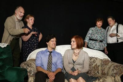 As Nick (Louis Crespo) and Caitlin (Theresa Hunt) get to know each other, the grandpa Photo
