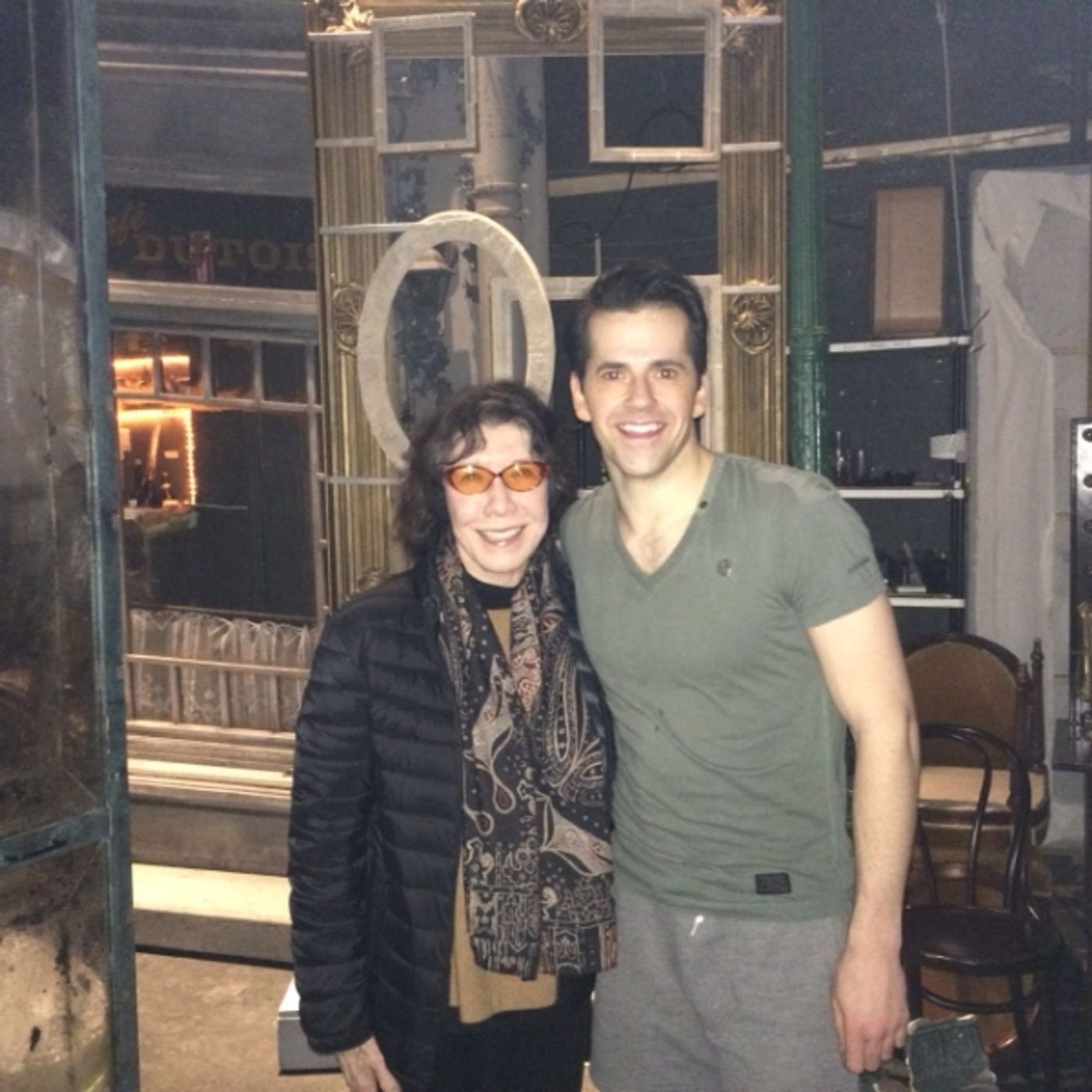 Photo Flash: Backstage at AN AMERICAN IN PARIS with Lily Tomlin and Denny Dillon!  Image