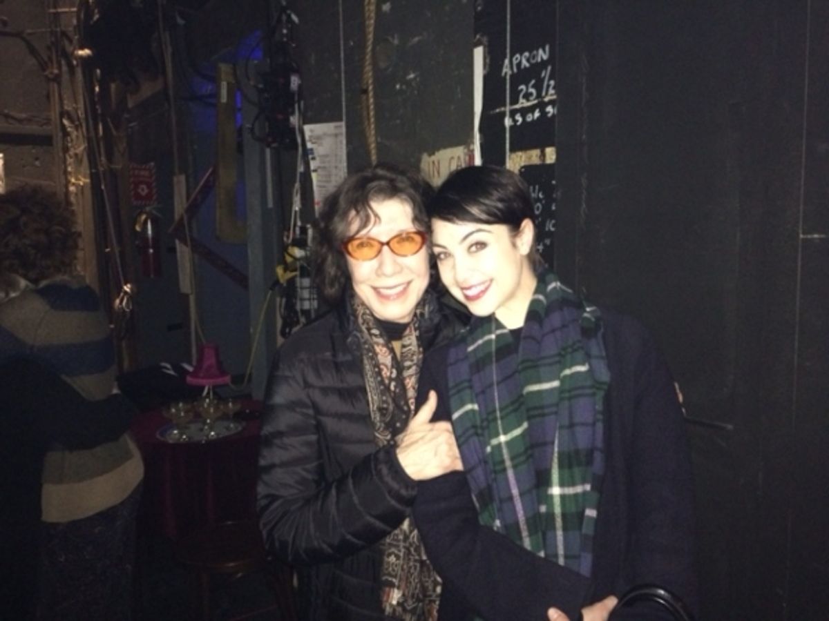 Lily Tomlin and Leanne Cope at 