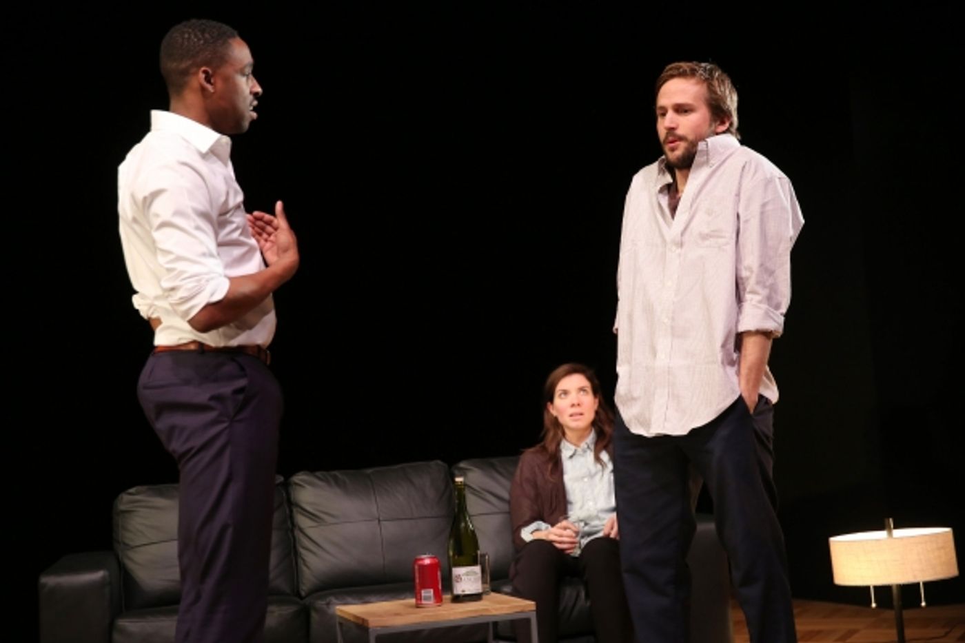 Photo Flash: First Look at Tessa Ferrer, Grantham Coleman & Michael Stahl-David in BUZZER at The Public  Image
