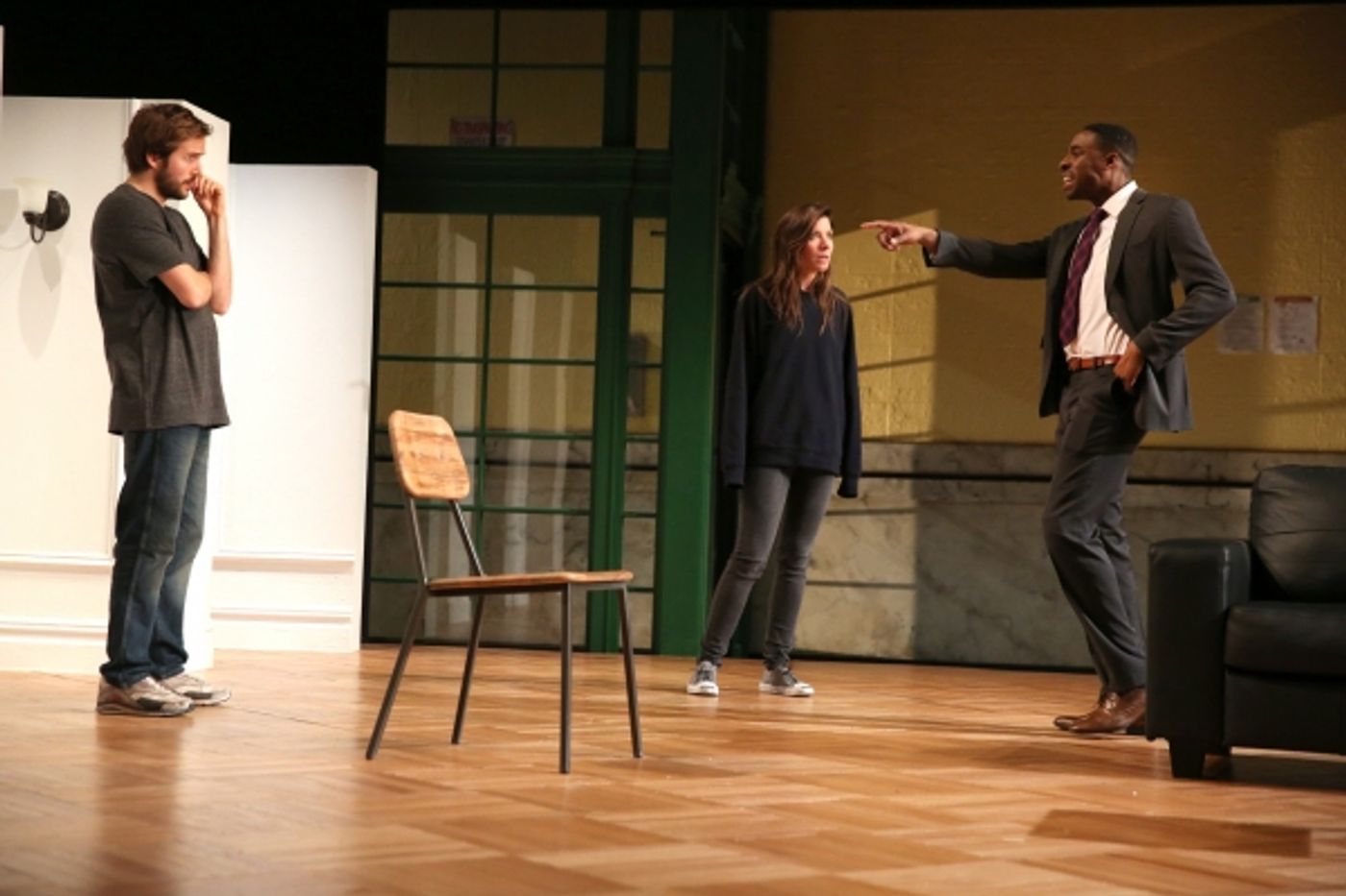Photo Flash: First Look at Tessa Ferrer, Grantham Coleman & Michael Stahl-David in BUZZER at The Public  Image