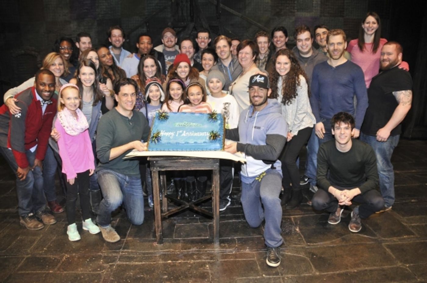 Photo Flash: Cast of LES MISERABLES Celebrates First Anniversary on Broadway!  Image