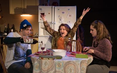 Oscar A.L. Cabrera as Gus Green, Charlotte Booker as Rebecca Green, Emma Meltzer as L Photo