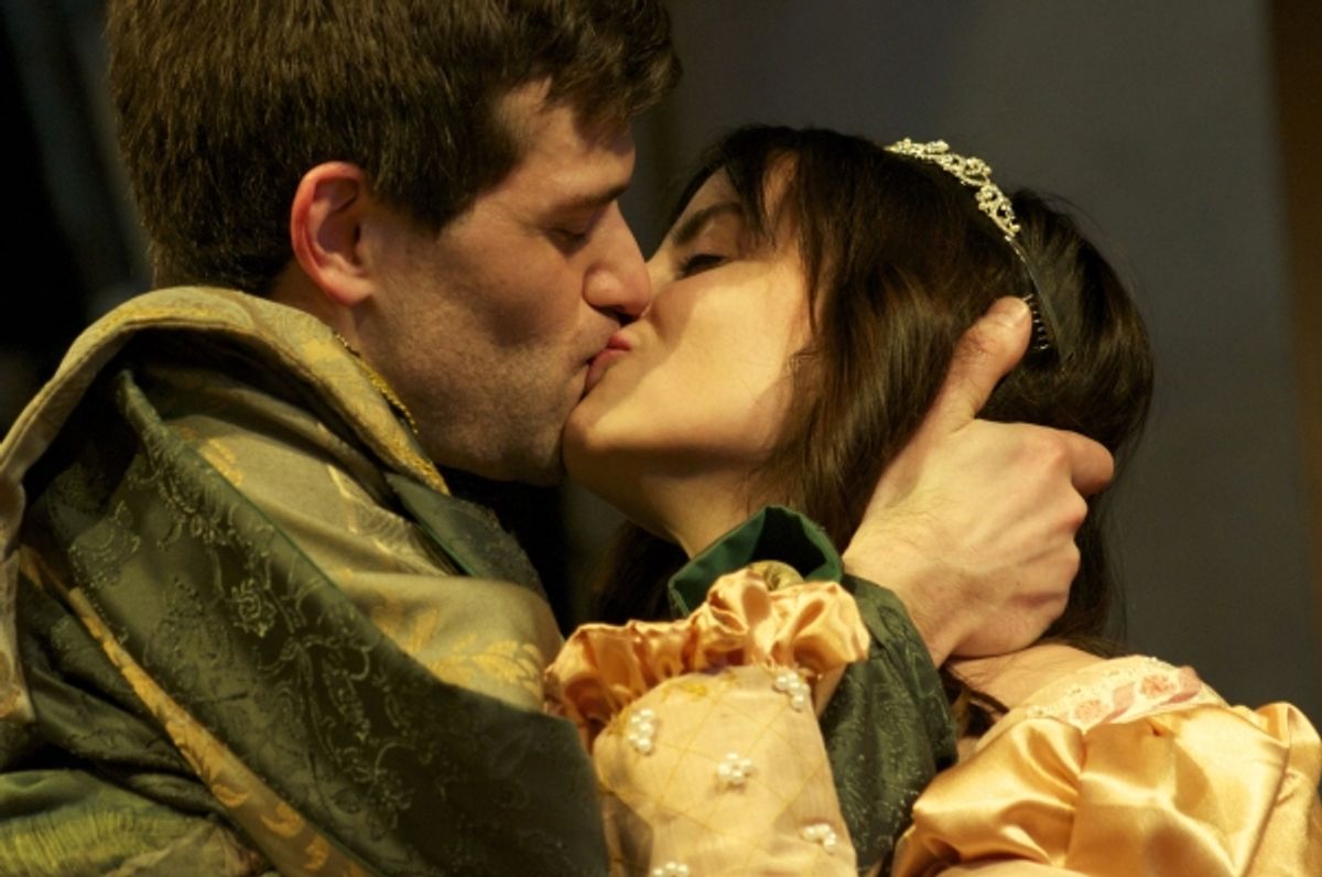 Chris Cotterman (Bassanio) and Valerie Dowdle (Portia) at 